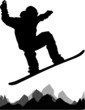 flying Snowboarder