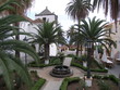 Foto: park mit kirche und palmen auf la palma / kanaren park mit kirche und palmen auf la palma / kanaren