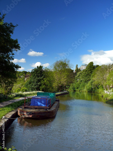 Barge on the Leeds - Liverpool canal