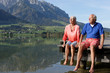 Foto: Couple sitting at the sea Couple sitting at the sea