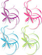 Decorative gift ribbon: blue, pink, green, purple. Vector Decorative gift ribbon: blue, pink, green, purple. Vector