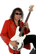 Guitariste  en veste rouge