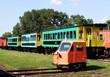 Train carriages.