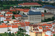 The aerial view of Prague City from Petrin Hill