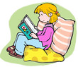Ilustración: lectora lectora