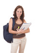 Beautiful female smiling student