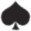 Spades half tone Spades half tone
