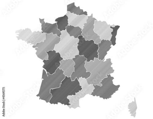 Carte France Camaieu Argent Métal Carte France Camaieu Argent Métal