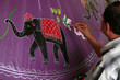 Man painting an umbrella in Chang Mai, Thailand