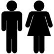silhouettes d'un couple homme femme silhouettes d'un couple homme femme
