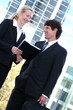 Business people standing outdoors