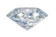 Isolated white diamond