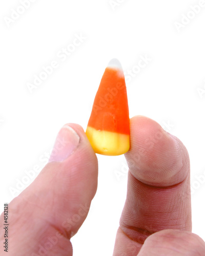 candy corn, finger