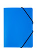 Blue folder isolated