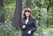 Young woman in the forest
