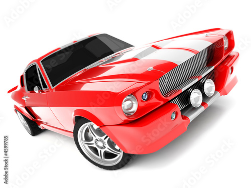 Red Classical Sports Car Red Classical Sports Car