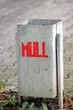 Mülleimer mit Beschriftung Müll