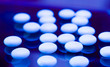 Pills on table