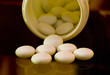Pills on table