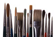 Used paintbrushes Used paintbrushes