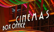 Movie theater box office sign Movie theater box office sign