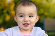 Cute baby girl smilling