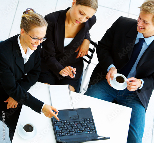 Business group at a meeting