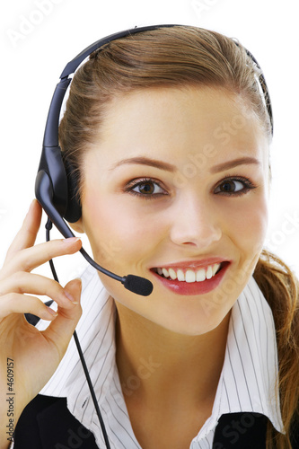 Helpdesk or support operator