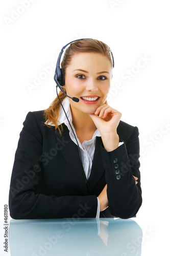 Helpdesk or support operator