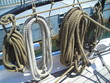 Ropes on Jamestown Colony expedition boat
