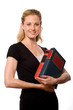Conscientious Student Holding Books Conscientious Student Holding Books