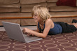 Working on Laptop