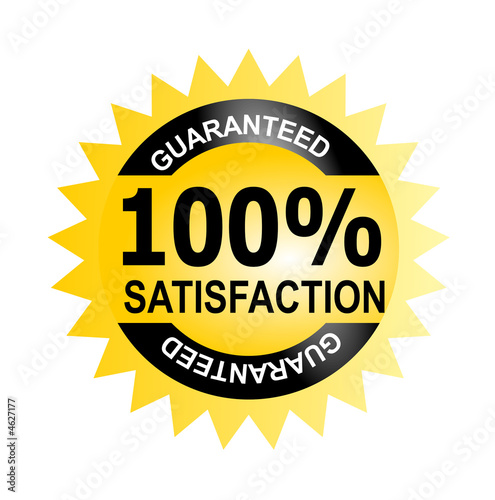 Seal 100% satisfaction guarantee