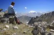 man looking at the Elbrus