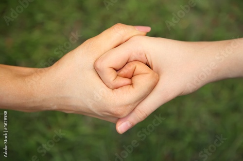 fists handshake