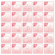 Icon web set - rosa