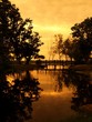 Reflection Of Sunset Garden