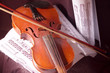 Violin and note