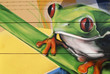 grenouille  en peinture
