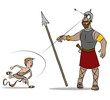 David and Goliath