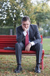 Worried businessman