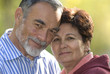 senior couple outdoors