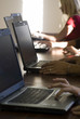 People working on a computer