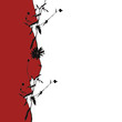 red & white floral background (vector format) red & white floral background (vector format)