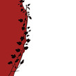 red & white floral background (vector format) red & white floral background (vector format)