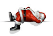 Santa Resting on an Edge