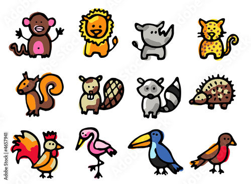 animaux - exotique et forêt animaux - exotique et forêt