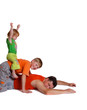 father with children