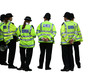 Photo: Group of UK police officers Group of UK police officers