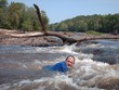 Man in water